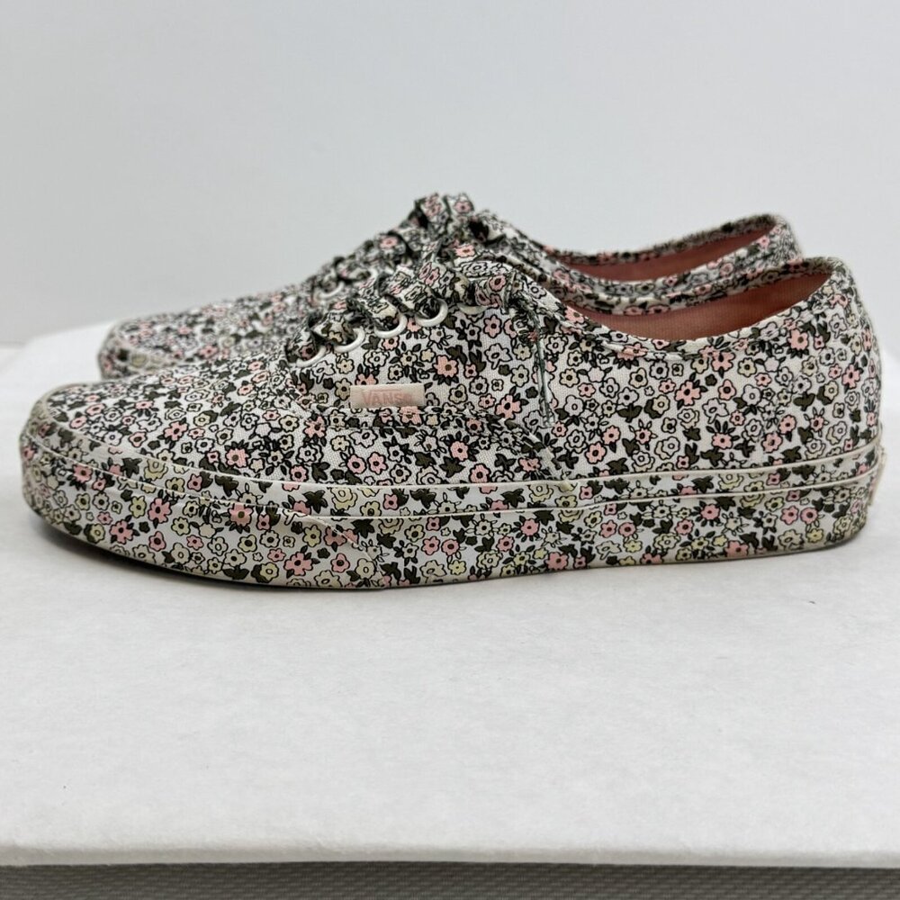 Vans Unisex Multicolor Floral Canvas Sneakers Lace Up Low Top 721356 Sz 6.5M/8W - Picture 2 of 13